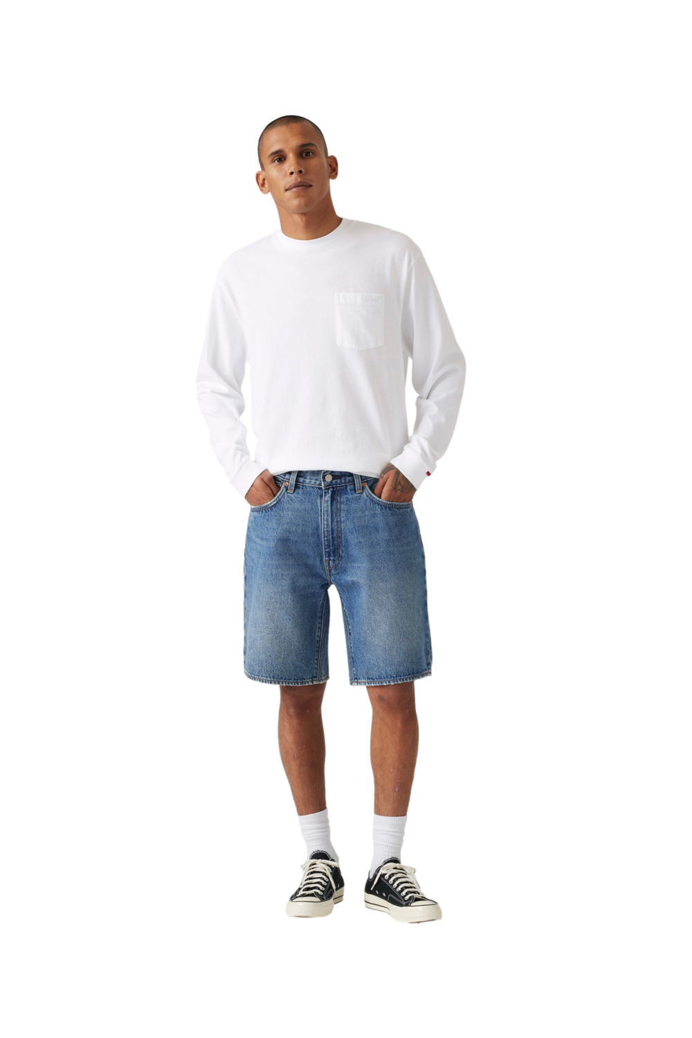 SHORTS HOMBRE 454 RELAXED AZUL LEVIS 000YB-0007 - 4