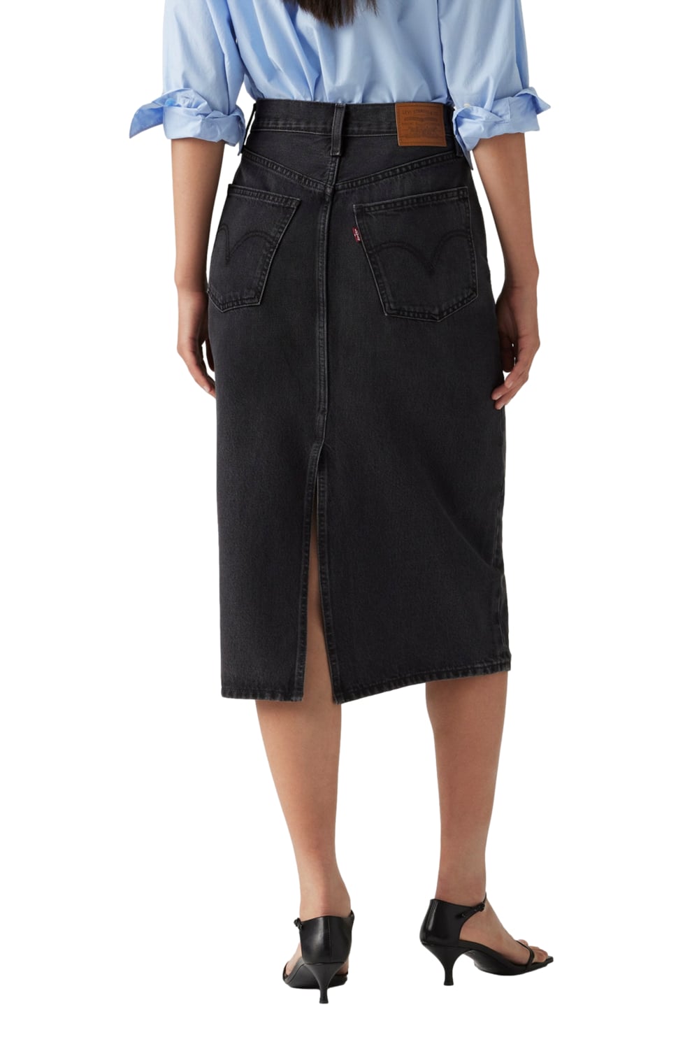 FALDA MUJER HR BACK SLIT SKIRT NEGRO LEVIS 001VH-0003 - 3