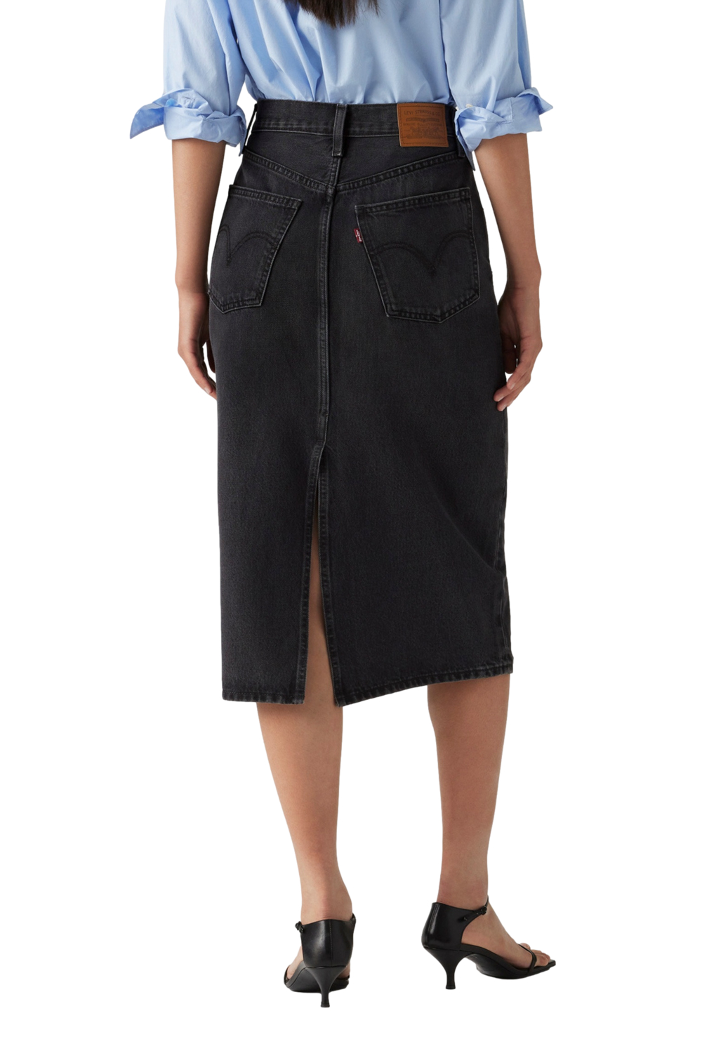 FALDA MUJER HR BACK SLIT SKIRT NEGRO LEVIS 001VH-0003 - 3