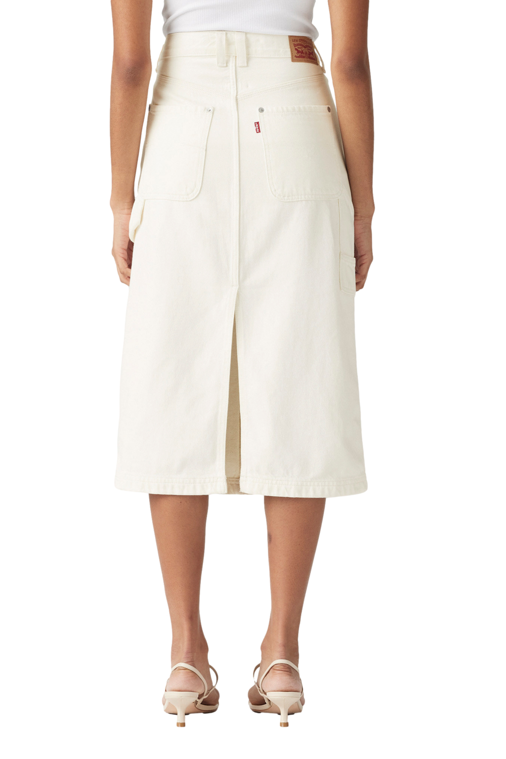 FALDA MUJER BACK SLIT SKIRT BLANCO LEVIS 001VL-0002 - 3