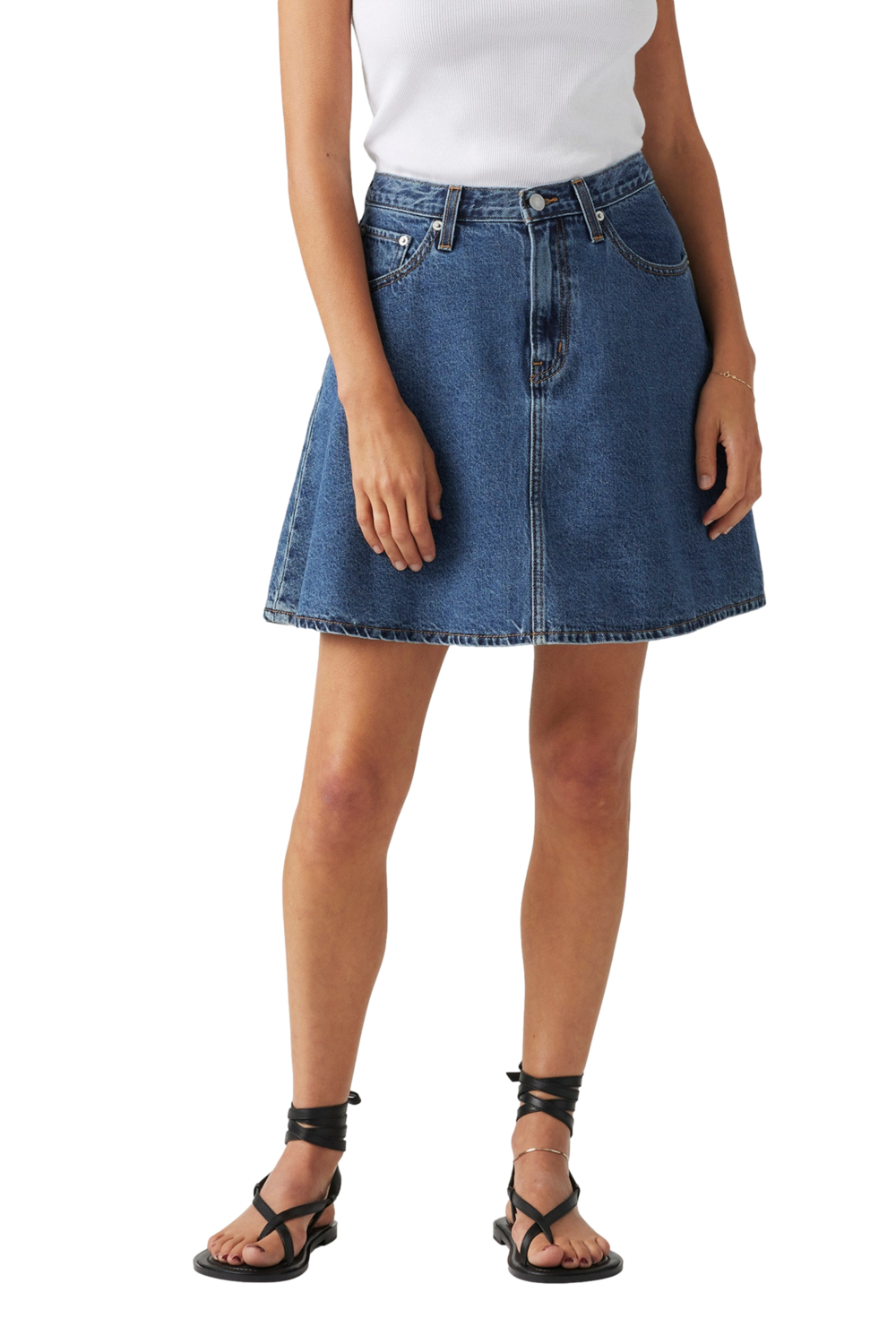 FALDA MUJER MINI FLOUNCE SKIRT AZUL LEVIS A8725-0006 - 1
