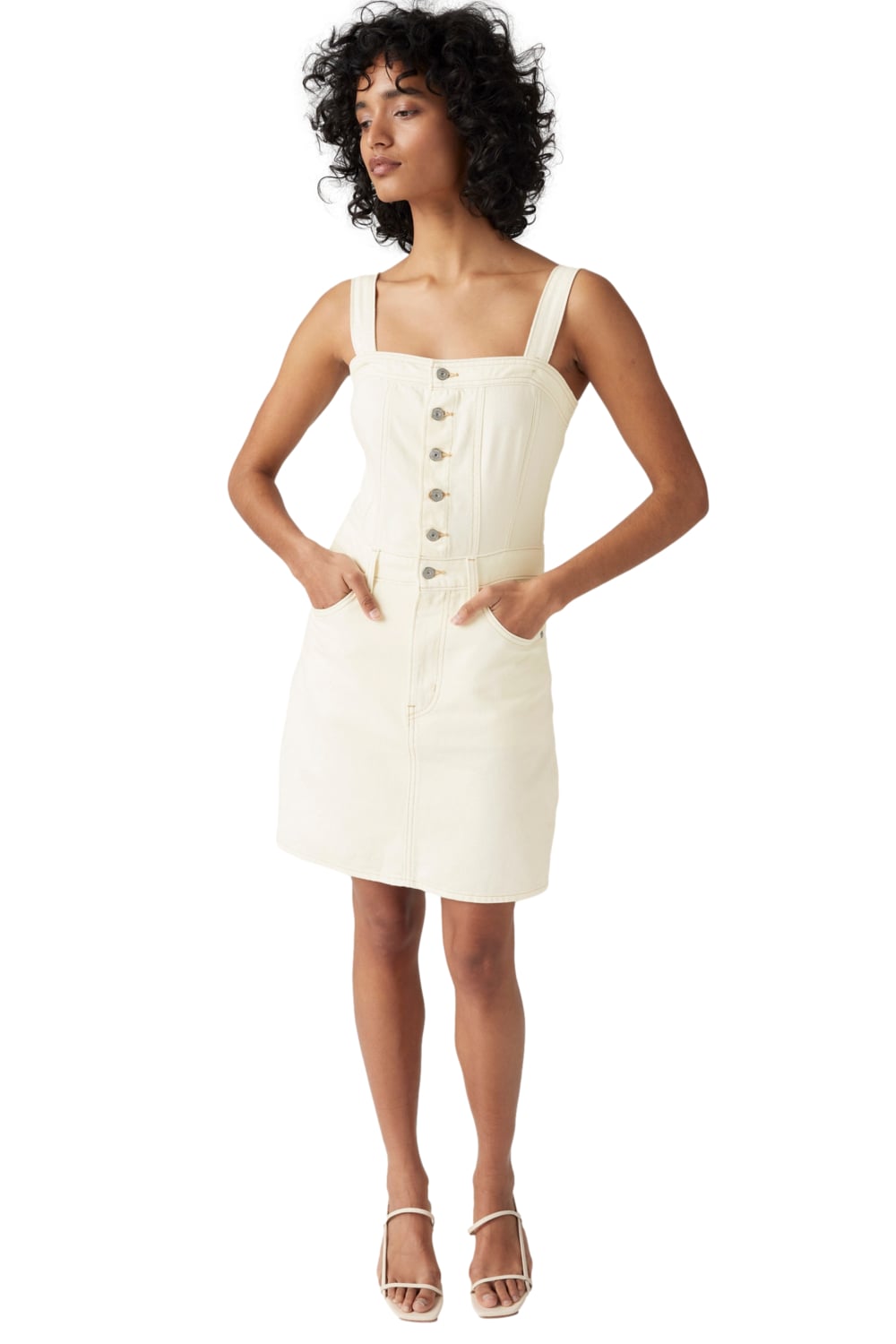 VESTIDO MUJER ICONIC BUTTON BLANCO LEVIS 001WE-0003 - 3