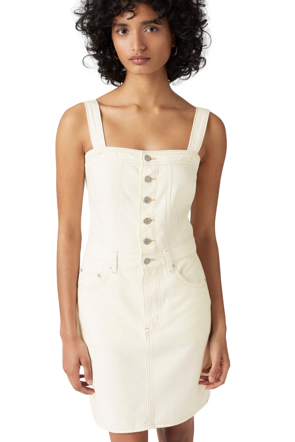 VESTIDO MUJER ICONIC BUTTON BLANCO LEVIS 001WE-0003 - 4