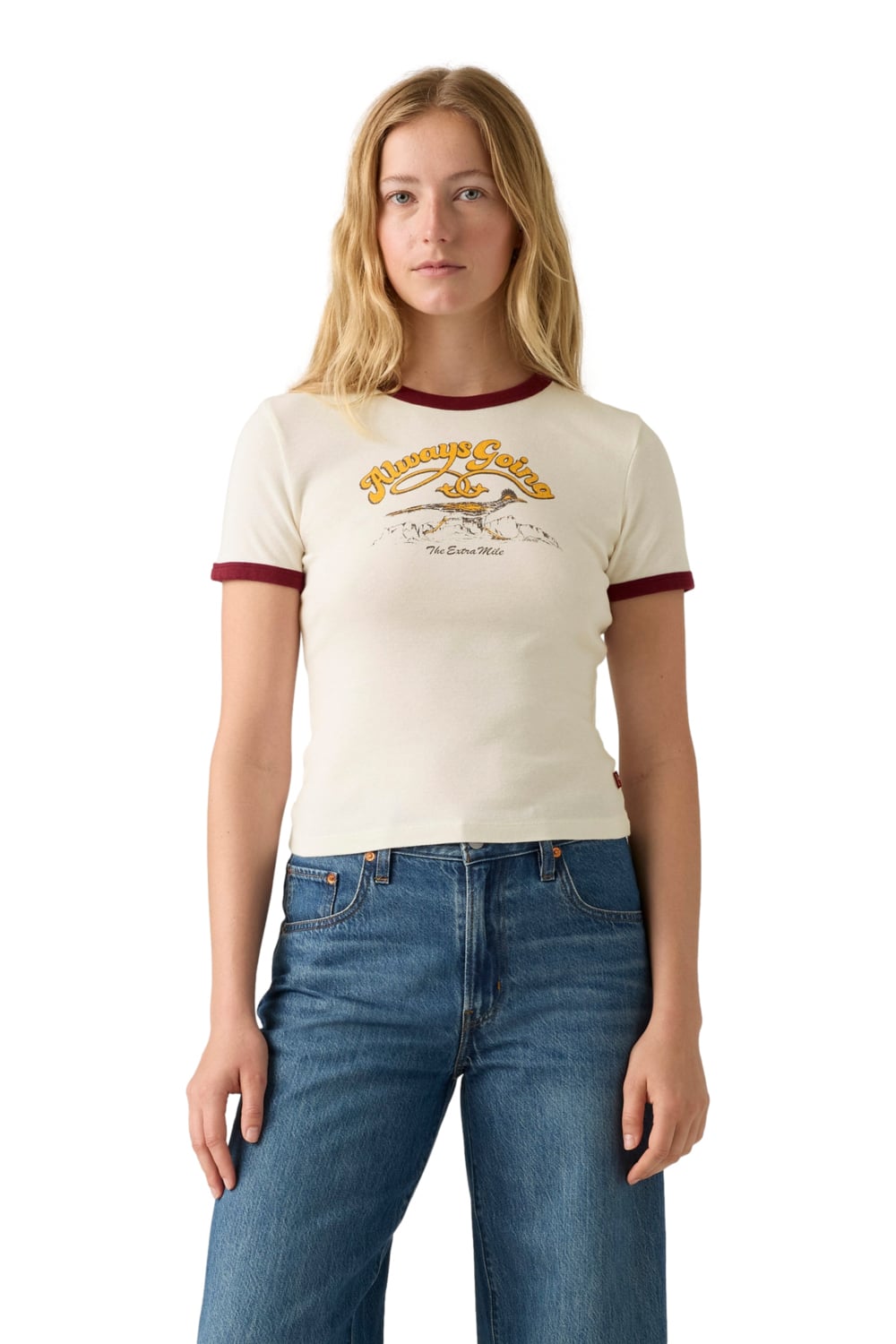 POLERA MUJER GRAPHIC RINGER RICKIE BLANCO LEVIS A3519-0027 - 1