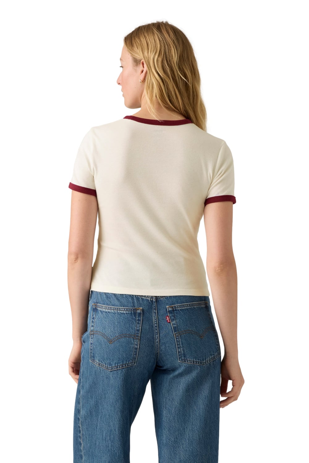 POLERA MUJER GRAPHIC RINGER RICKIE BLANCO LEVIS A3519-0027 - 2