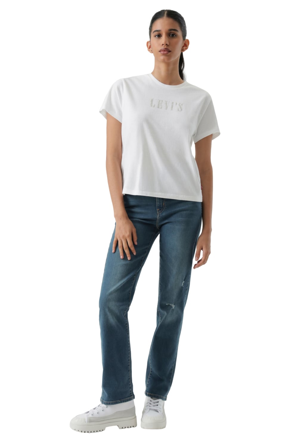 JEANS MUJER 724 HIGH RISE STRAIGHT AZUL LEVIS 18883-0398 - 5