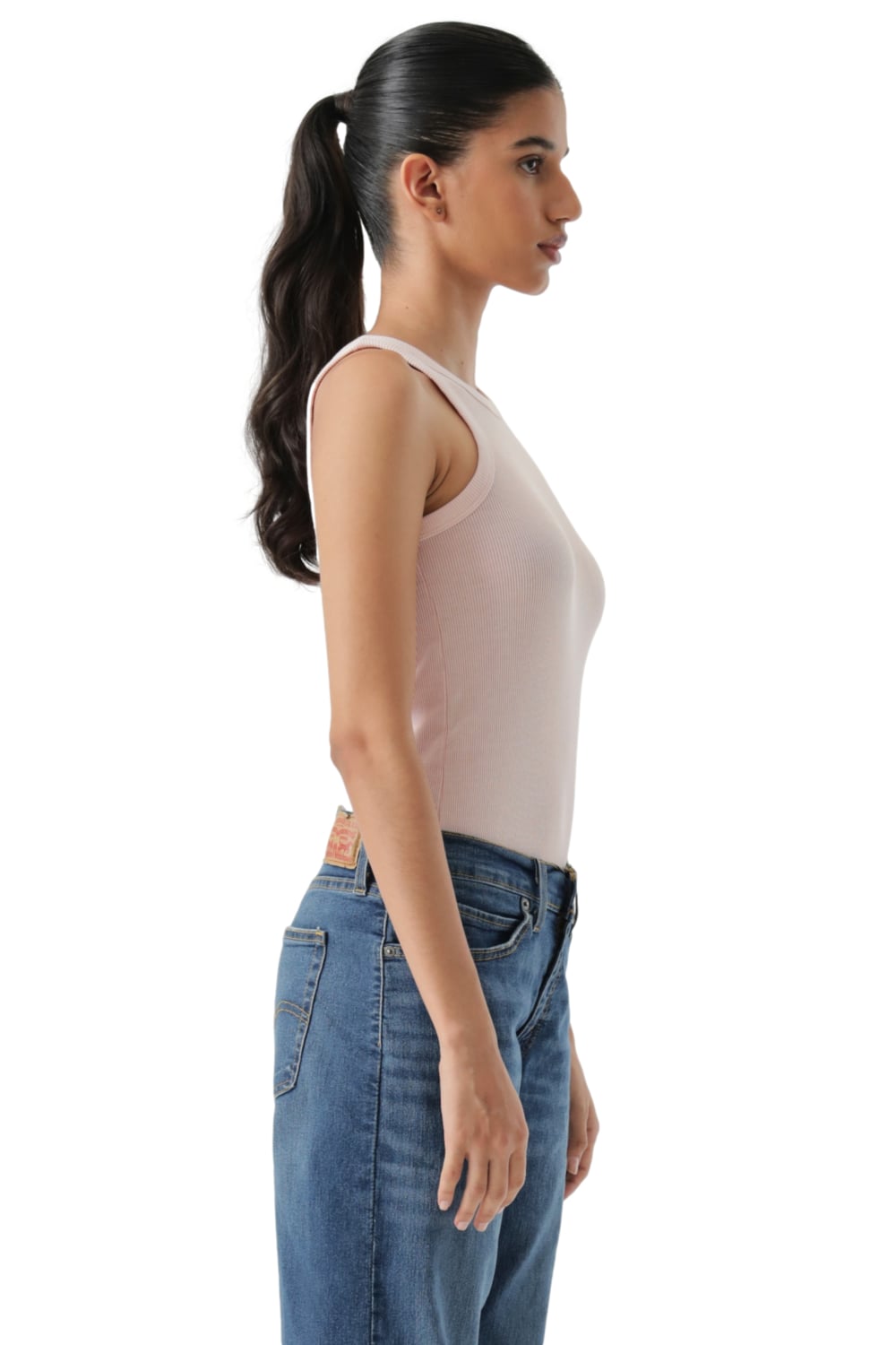 POLERA MUJER ESSENTIAL RACER TANK ROSADO LEVIS A3381-0026 - 2