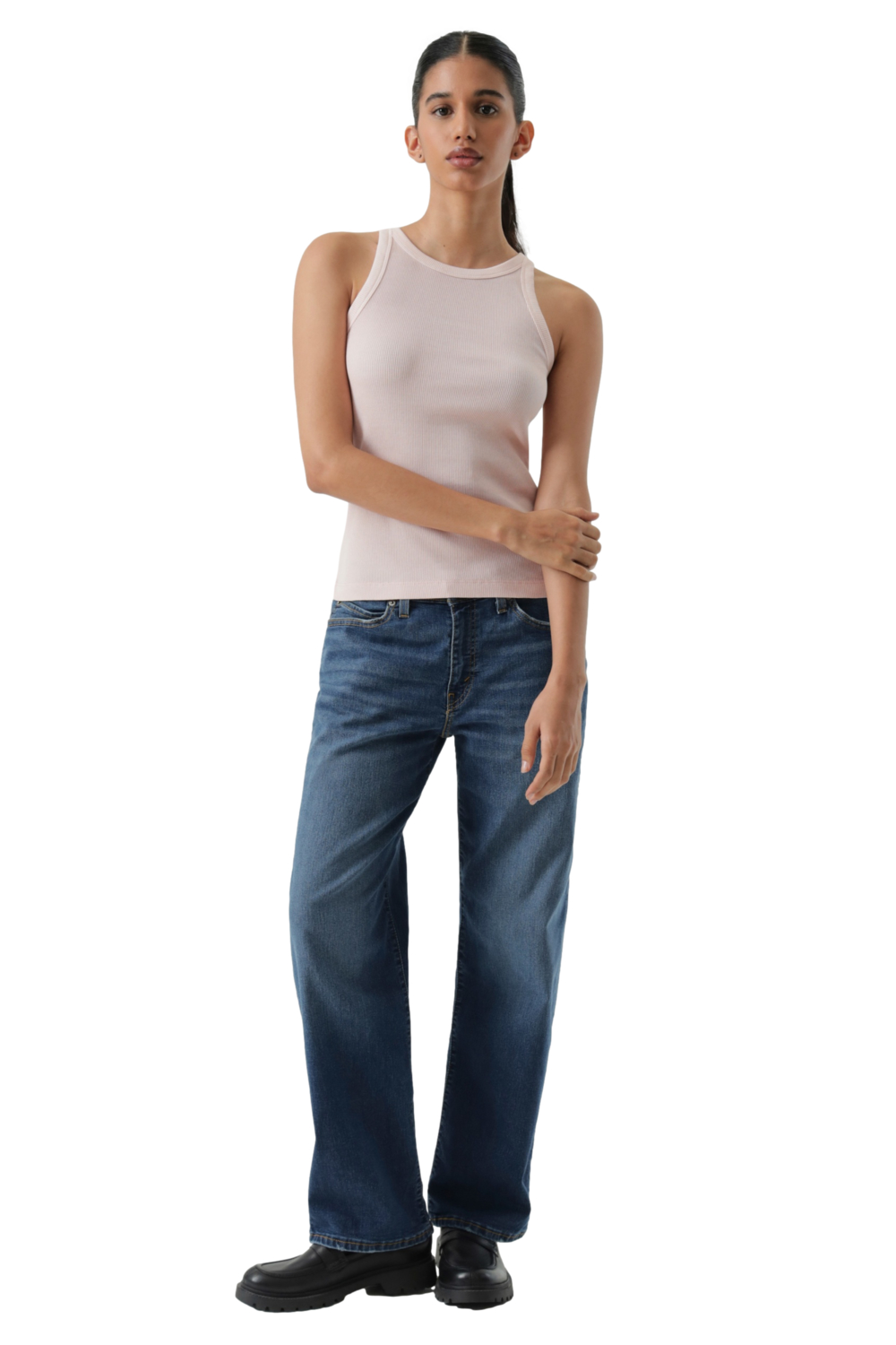 POLERA MUJER ESSENTIAL RACER TANK ROSADO LEVIS A3381-0026 - 4