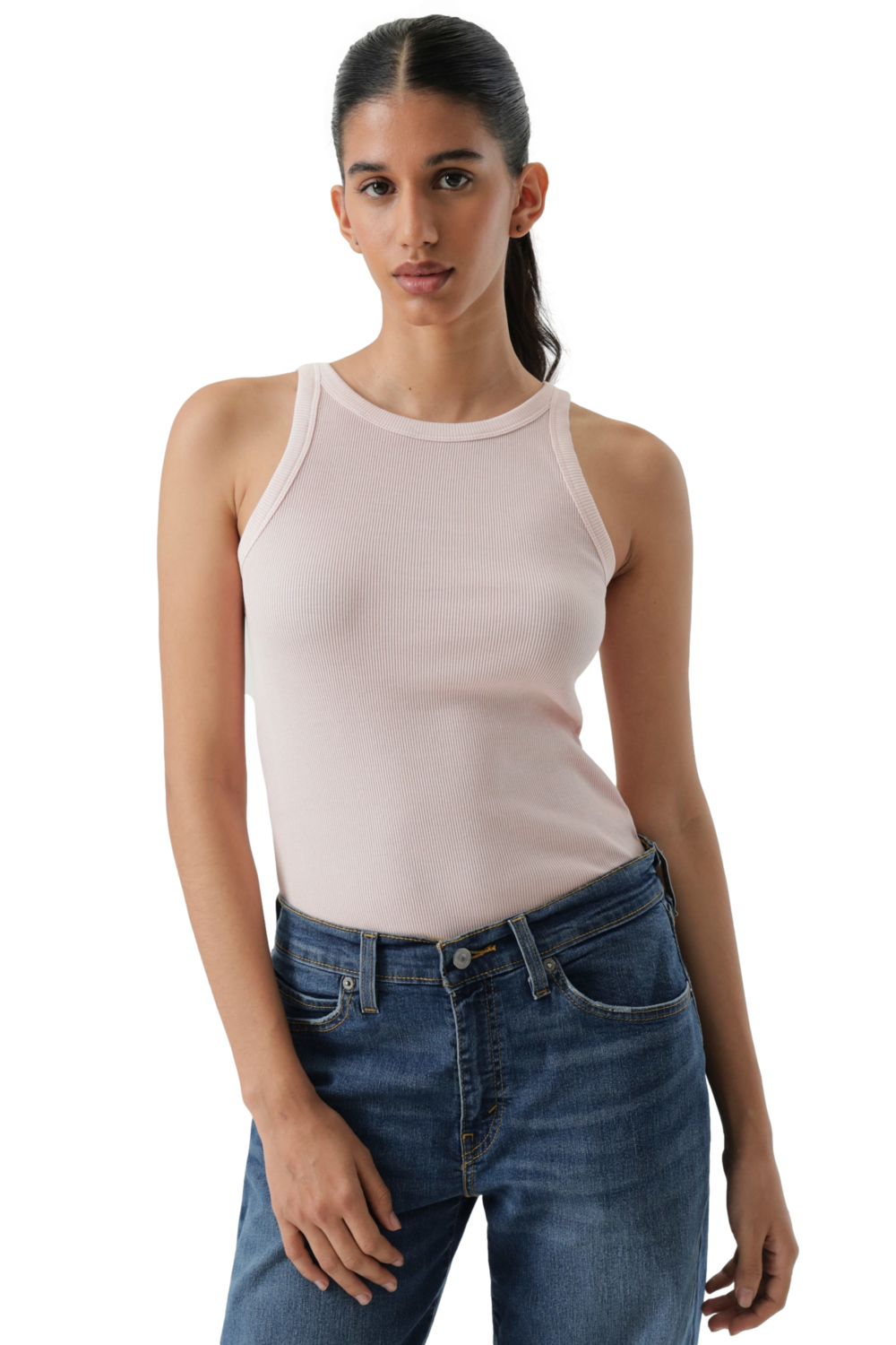 POLERA MUJER ESSENTIAL RACER TANK ROSADO LEVIS A3381-0026 - 5