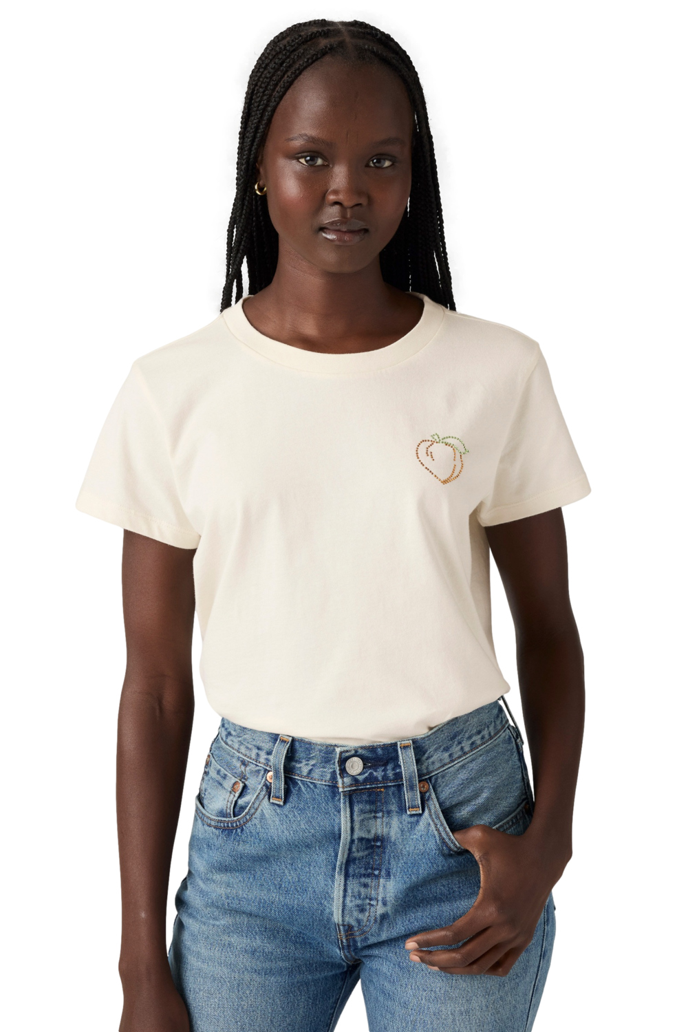 POLERA MUJER GRAPHIC BOXY TSHIRT BLANCO LEVIS A8804-0062 - 4
