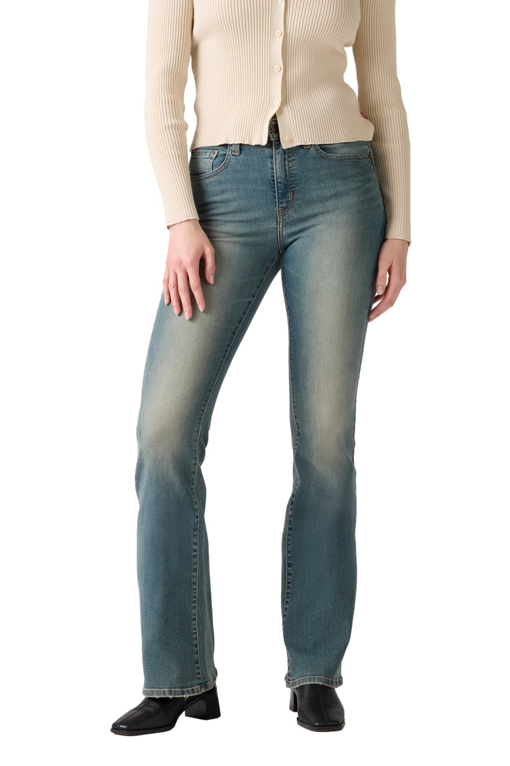 JEANS MUJER 726 HR FLARE CELESTE LEVIS A3410-0124 - 1