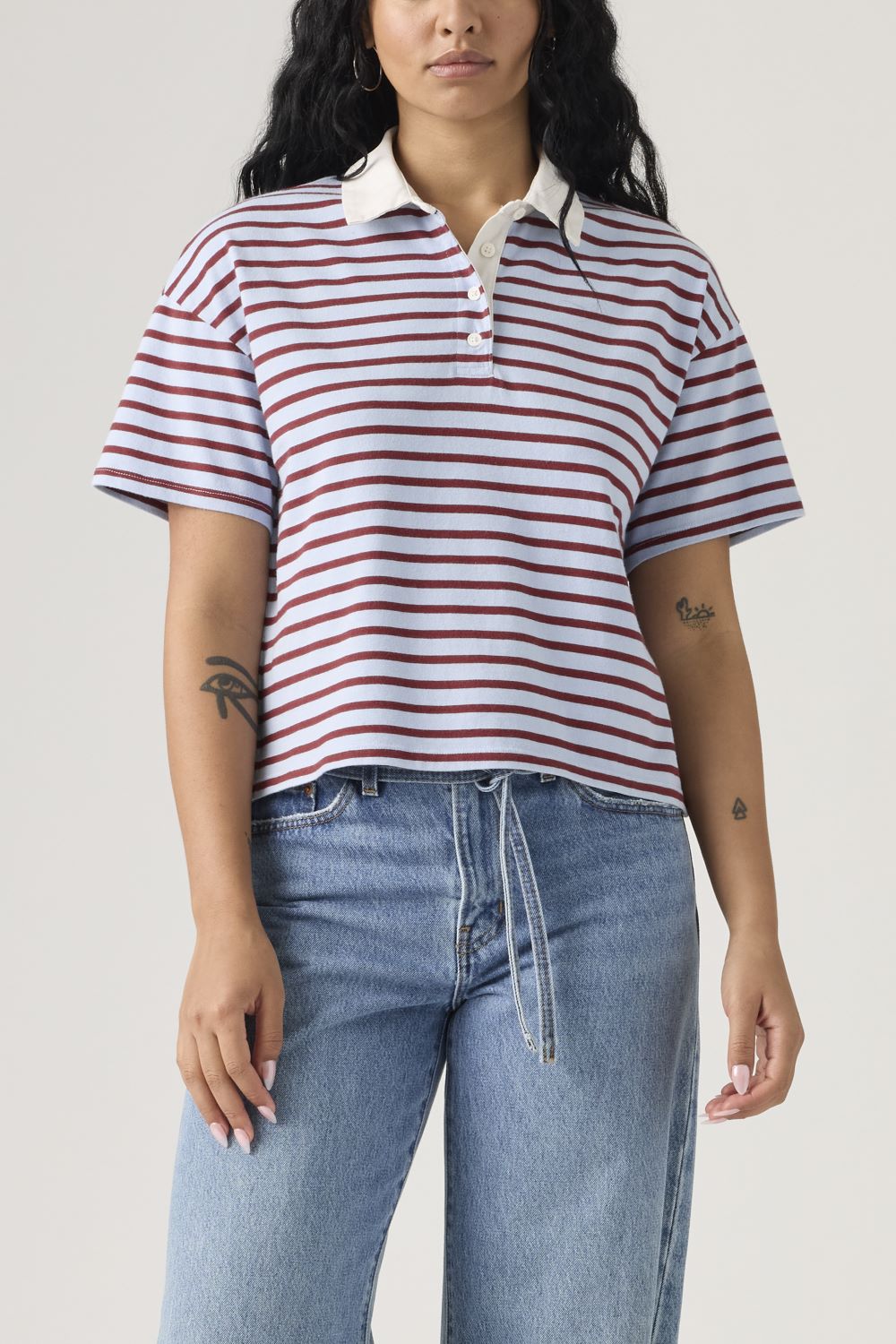 POLERA MUJER ARIES RUBGY POLO CELESTE LEVIS 004GQ-0001 - 1