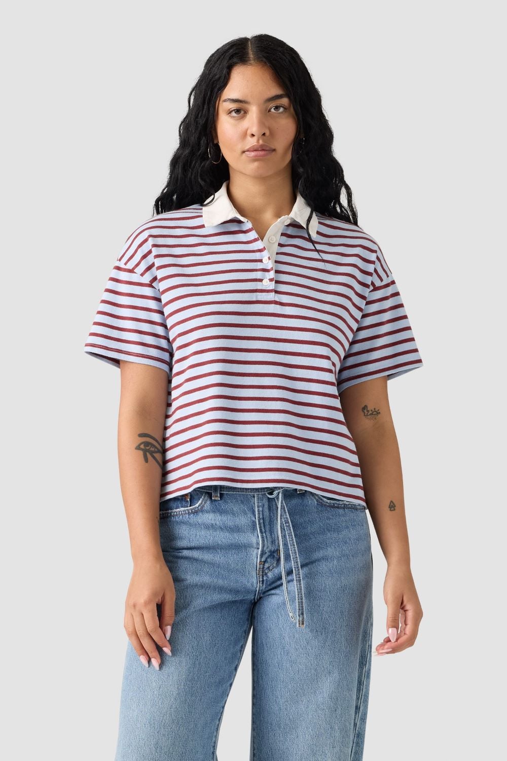 POLERA MUJER ARIES RUBGY POLO CELESTE LEVIS 004GQ-0001 - 3