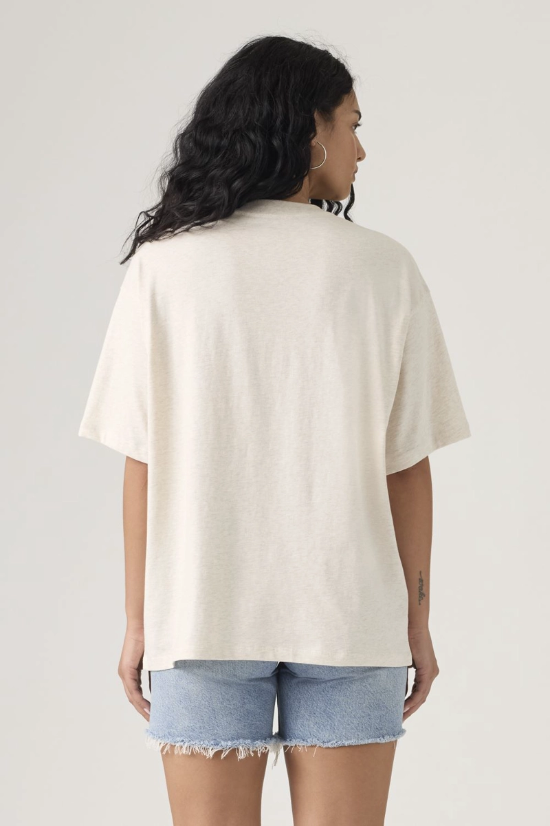 POLERA MUJER GRAPHIC SHORT STACK TEE BEIGE LEVIS A4924-0084 - 2