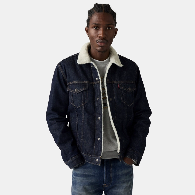 CHAQUETA HOMBRE TYPE 3 SHERPA TRUCKER AZUL LEVIS 16365-0285 - 3