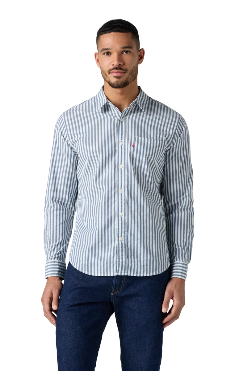 CAMISA HOMBRE CLASSIC STANDARD CELESTE LEVIS 85748-0389 - 1
