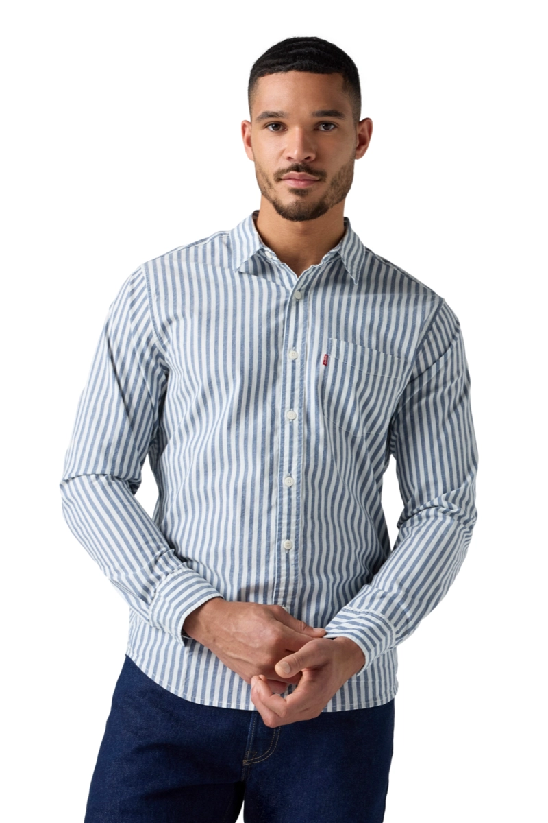 CAMISA HOMBRE CLASSIC STANDARD CELESTE LEVIS 85748-0389 - 3