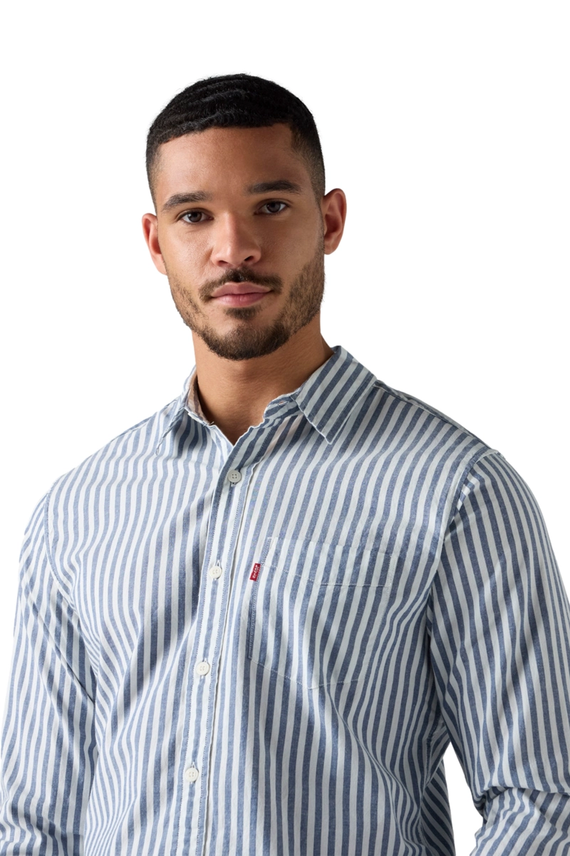 CAMISA HOMBRE CLASSIC STANDARD CELESTE LEVIS 85748-0389 - 4