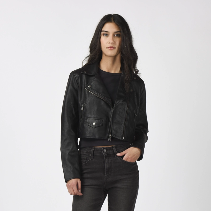 CHAQUETA MUJER CROPPED MOTO NEGRO LEVIS 59544-0712 - 1