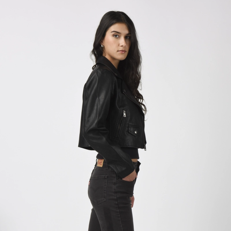 CHAQUETA MUJER CROPPED MOTO NEGRO LEVIS 59544-0712 - 2