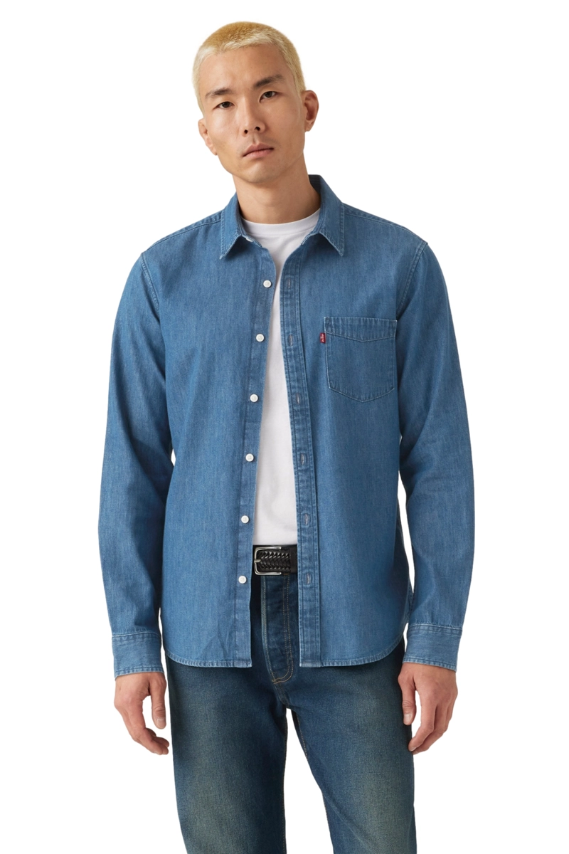 CAMISA HOMBRE CLASSIC 1 PKT STANDARD AZUL LEVIS 85748-0356 - 1
