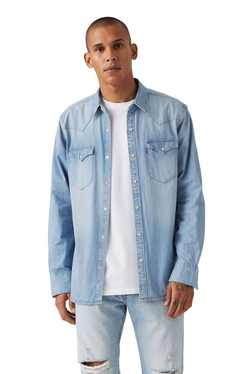 CAMISA HOMBRE WESTERN STANDARD CELESTE LEVIS 85744-0047 - 1
