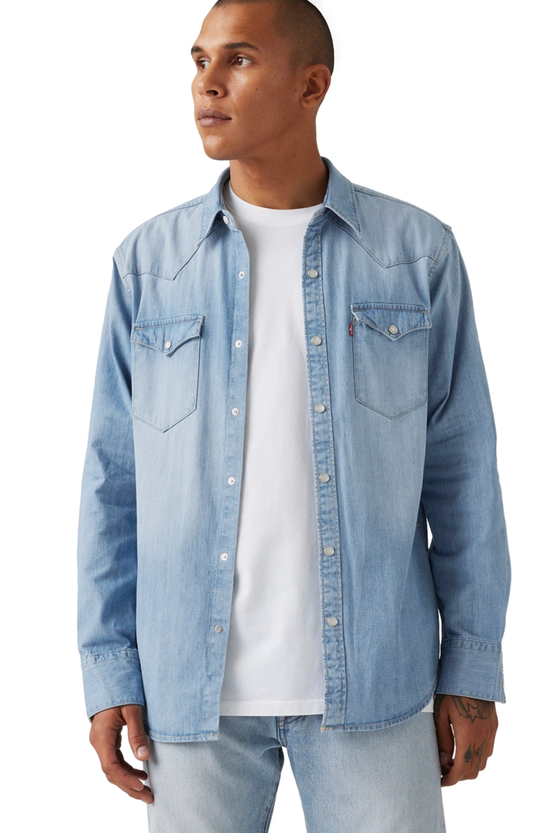 CAMISA HOMBRE WESTERN STANDARD CELESTE LEVIS 85744-0047 - 3