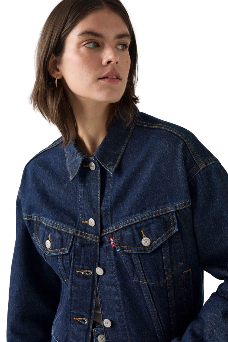 CHAQUETA MUJER SHRUNKEN 90S TRUCKER AZUL LEVIS A9155-0016 - 4
