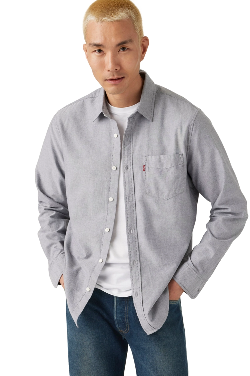 CAMISA HOMBRE CLASSIC 1 PKT STANDARD GRIS LEVIS 85748-0358 - 3