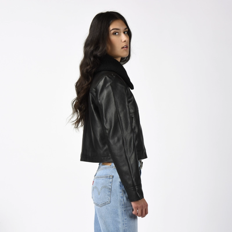 CHAQUETA MUJER VINTAGE AVIATOR SHERPA CAFE  LEVIS 59544-0736 - 2