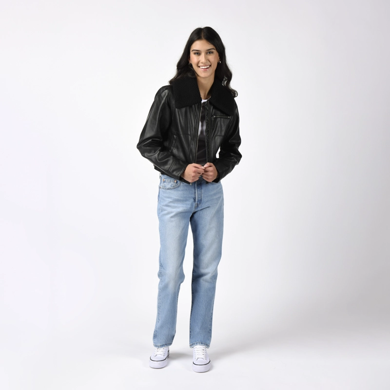 CHAQUETA MUJER VINTAGE AVIATOR SHERPA CAFE  LEVIS 59544-0736 - 4