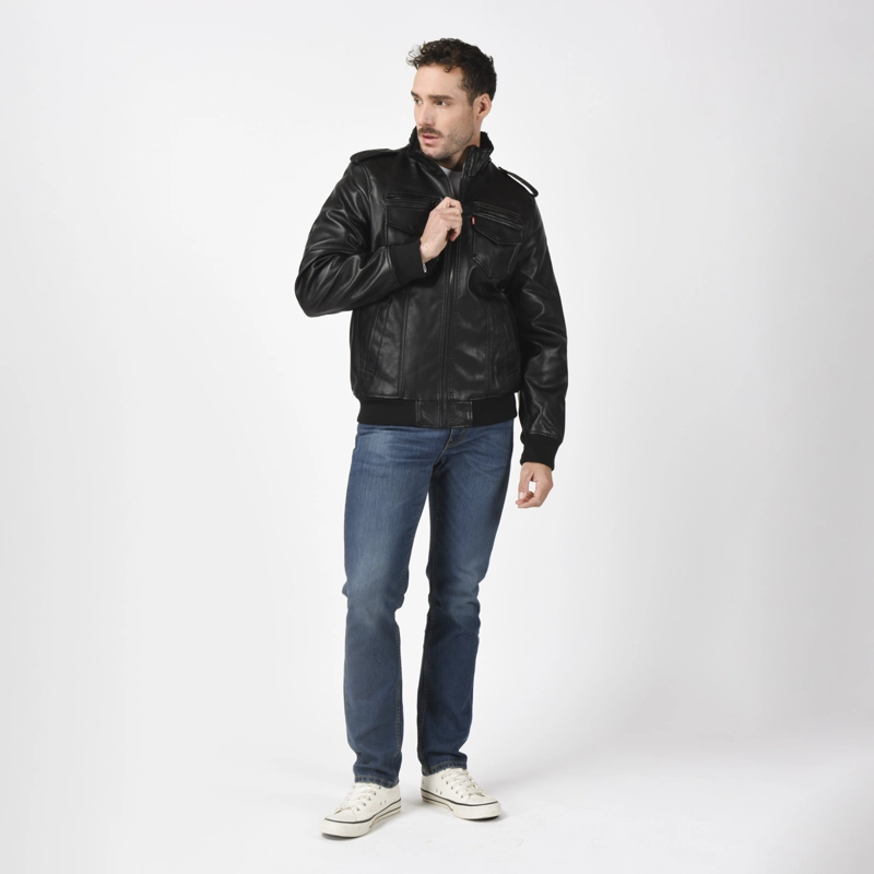 CHAQUETA HOMBRE MILITARY BOMBER NEGRO LEVIS 59491-0565 - 4