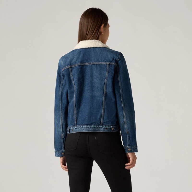 CHAQUETA MUJER ORIGINAL SHERPA TRUCKER AZUL LEVIS 36136-0063 - 2