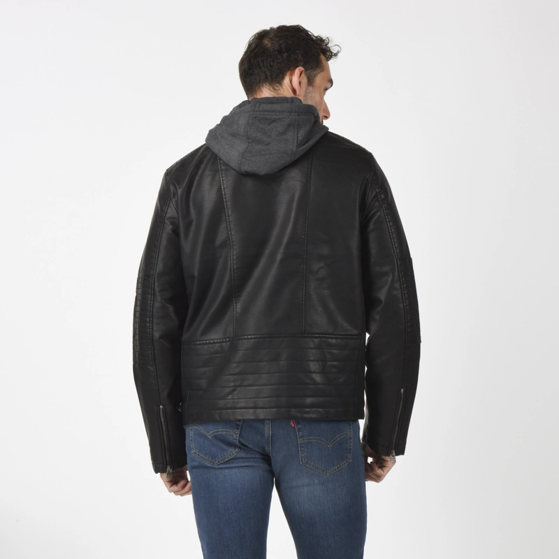 CHAQUETA HOMBRE CUT RACER W/ HOOD NEGRO LEVIS 59491-0563 - 3