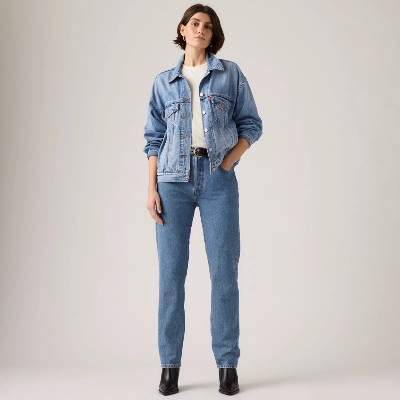 JEANS MUJER 501 AZUL LEVIS 12501-0438 - 5