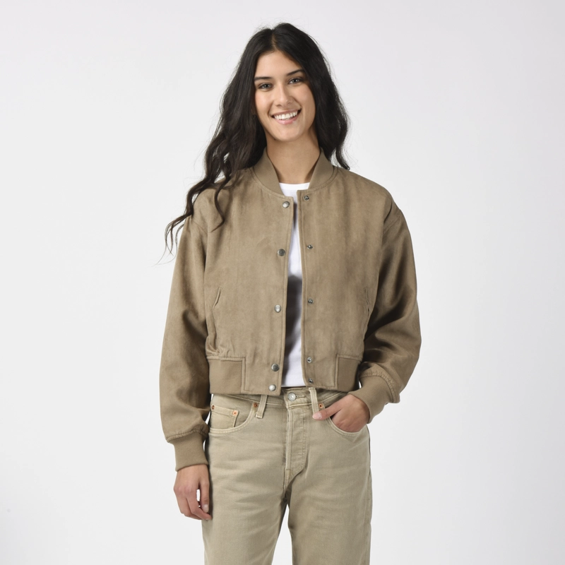 CHAQUETA MUJER CROPPED VARSITY BOMBER CAFE  LEVIS 59544-0733 - 1