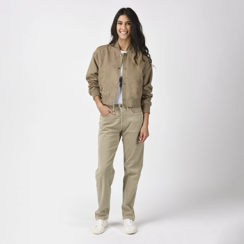 CHAQUETA MUJER CROPPED VARSITY BOMBER CAFE  LEVIS 59544-0733 - 4