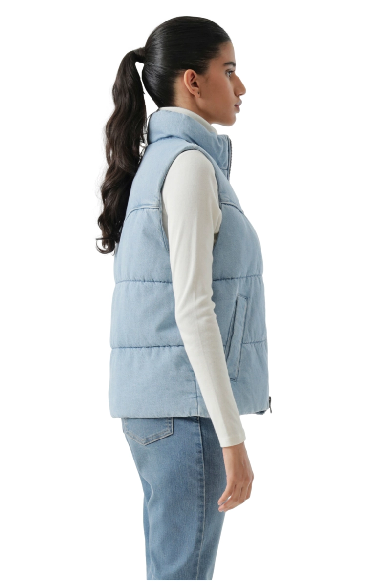 CHAQUETA MUJER WESTERN PUFFER VEST AZUL LEVIS 59544-0726 - 2