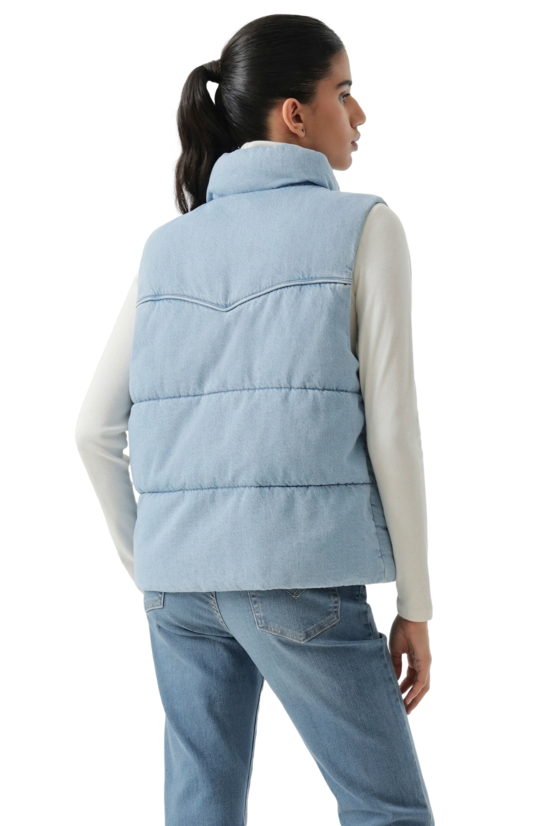 CHAQUETA MUJER WESTERN PUFFER VEST AZUL LEVIS 59544-0726 - 3