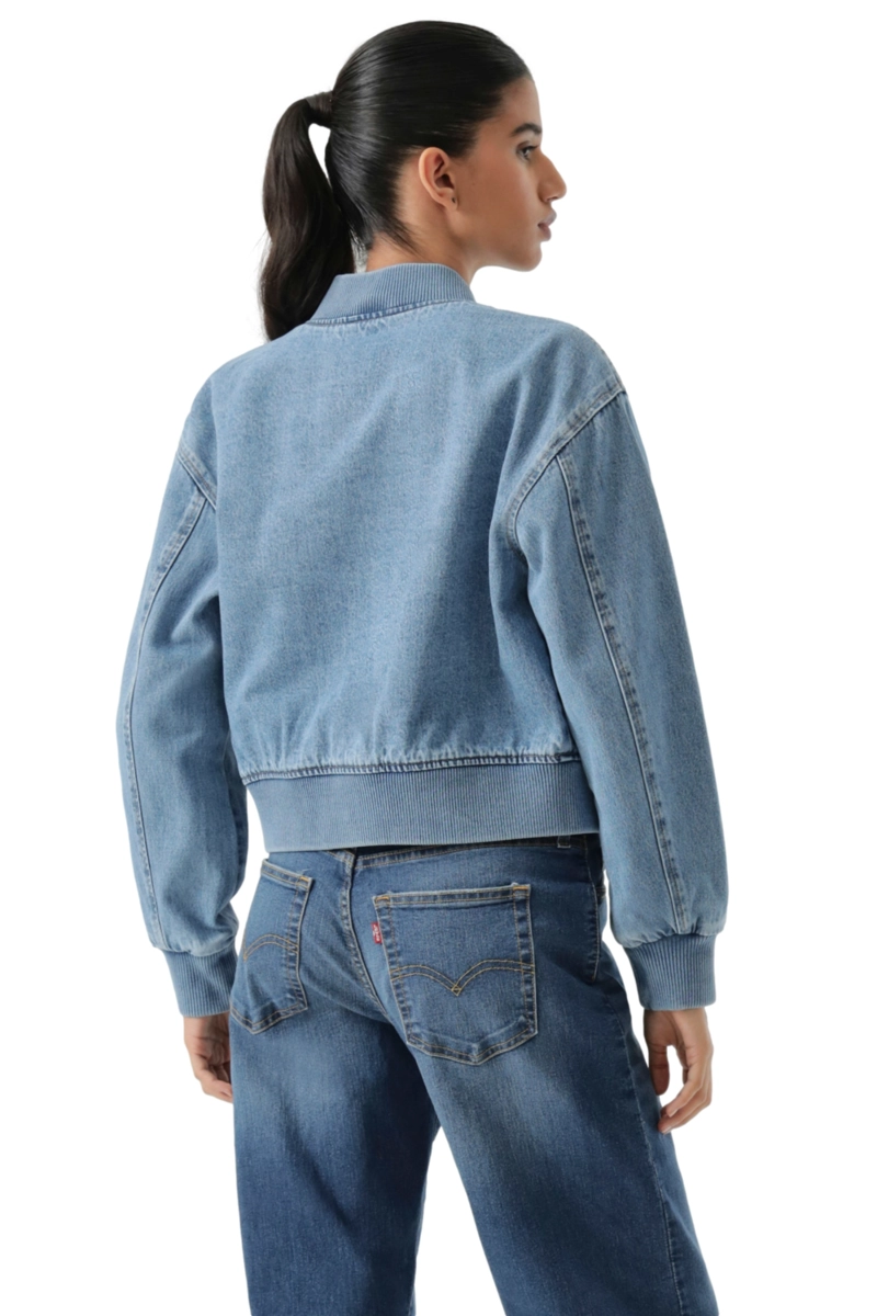 CHAQUETA MUJER CROPPED VARSITY BOMBER AZUL LEVIS 59544-0734 - 3