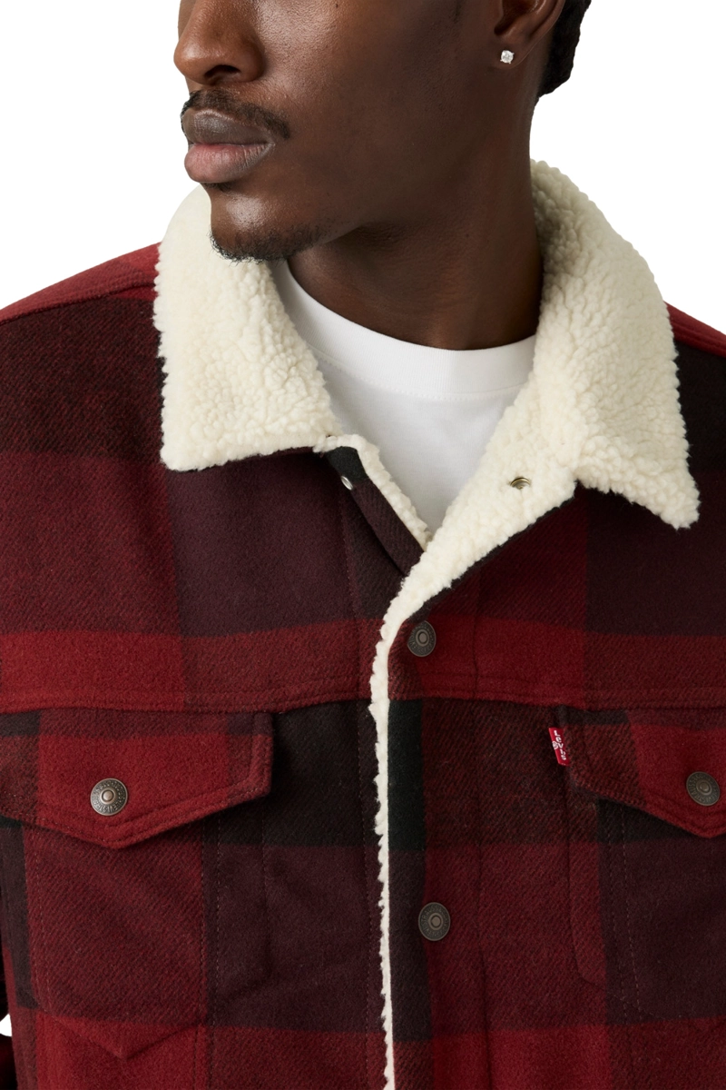 CHAQUETA HOMBRE RELAXED FIT PLAID CAFE LEVIS A6030-0011 - 4