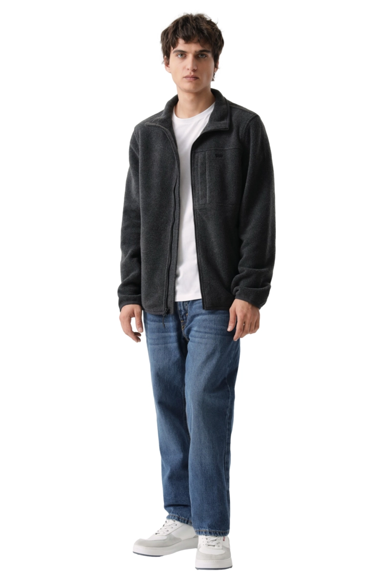 CHAQUETA HOMBRE POLAR FLEECE ZIP JKT GRIS LEVIS 59491-0557 - 4