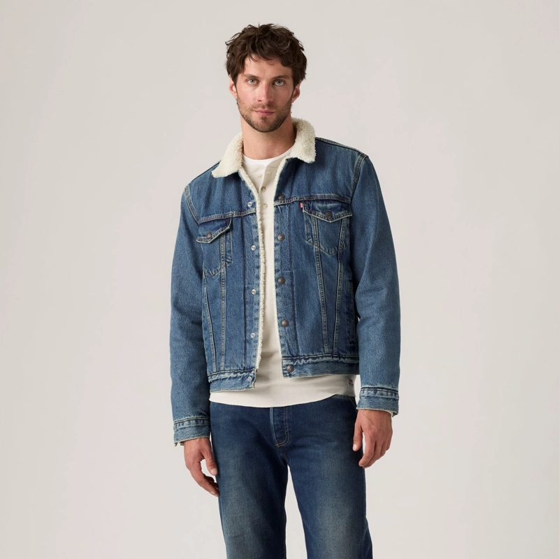 CHAQUETA HOMBRE TYPE 3 SHERPA TRUCKER AZUL LEVIS 16365-0292 - 1