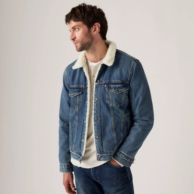 CHAQUETA HOMBRE TYPE 3 SHERPA TRUCKER AZUL LEVIS 16365-0292 - 3