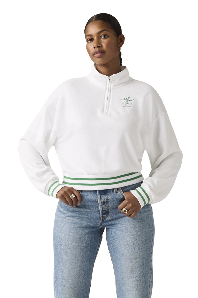 POLERON MUJER GR EVERYDAY 1/4 ZIP BLANCO LEVIS 005OX-0003 - 1