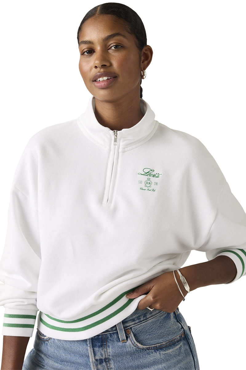 POLERON MUJER GR EVERYDAY 1/4 ZIP BLANCO LEVIS 005OX-0003 - 3