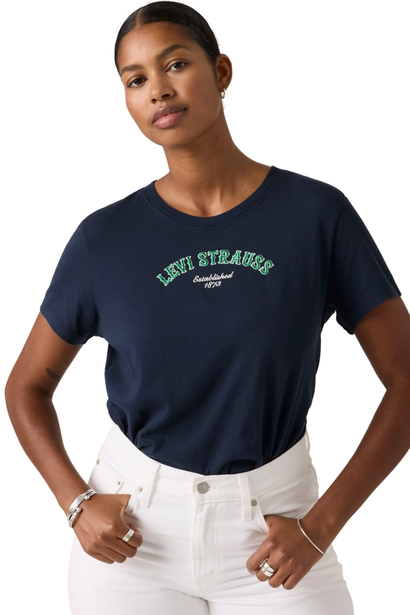POLERA MUJER FAVORITE TEE AZUL LEVIS 005GV-0039 - 4