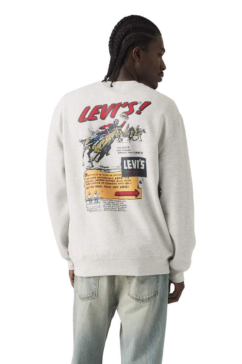 POLERON HOMBRE RELAXD GRAPHIC CREW GRIS LEVIS 38712-0489 - 2