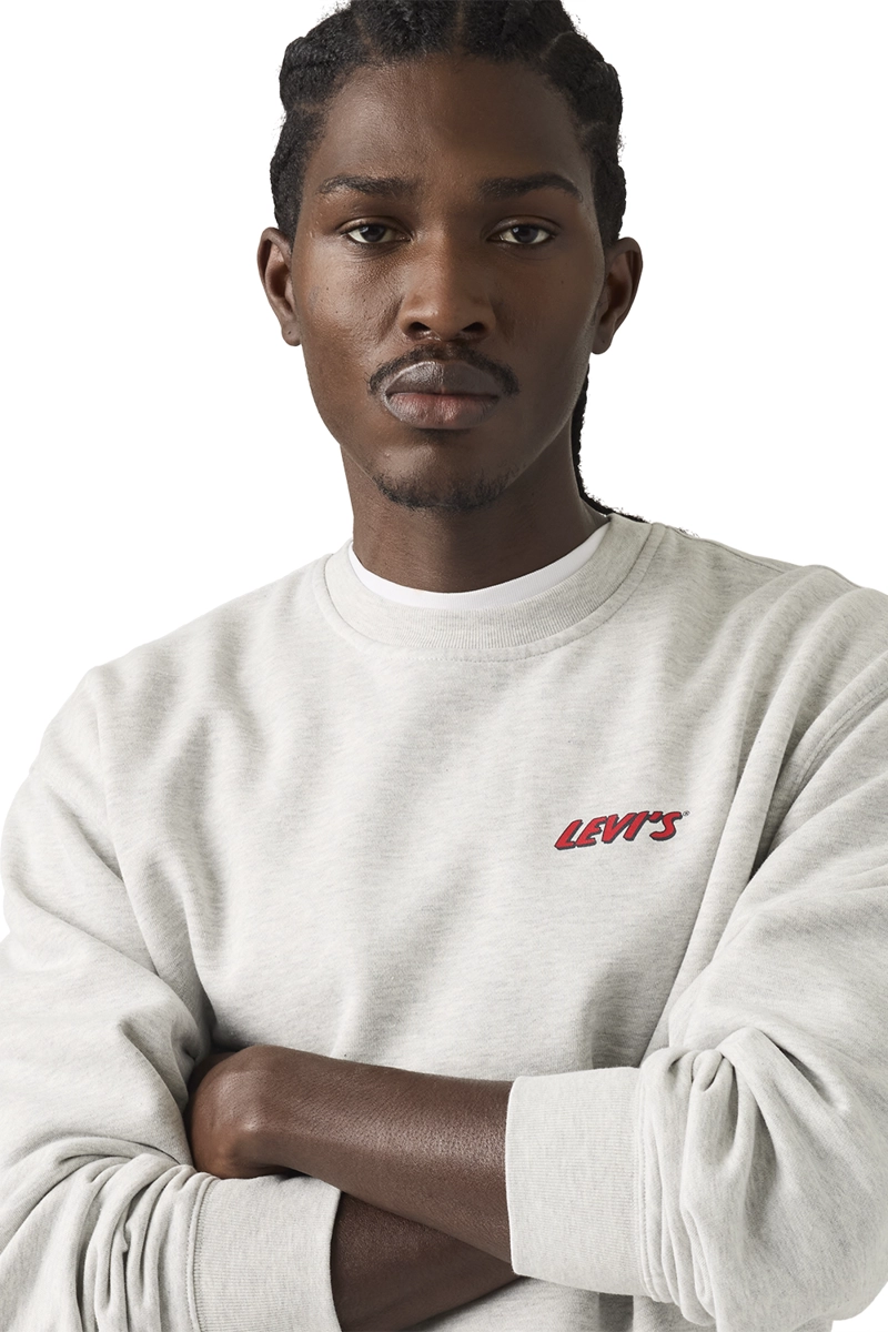 POLERON HOMBRE RELAXD GRAPHIC CREW GRIS LEVIS 38712-0489 - 3