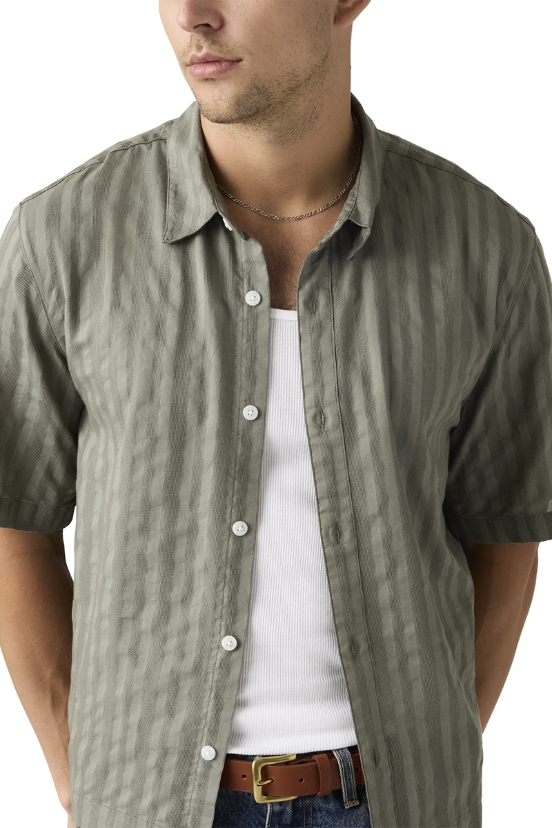 CAMISA HOMBRE LAMA CROP SHIRT VERDE LEVIS 005GH-0002 - 4